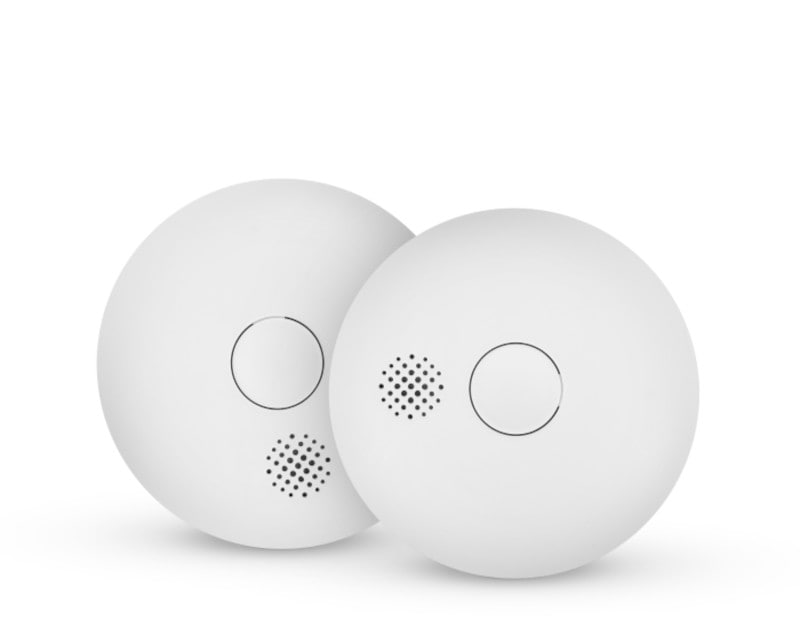 Brandvarnare Luma Rök 2-pack Sammankopplingsbar brandvarnare med 10-års batteritid! Mycket enkelt att sammankoppla och kan koppla ihop upp till 40 enheter. - 2