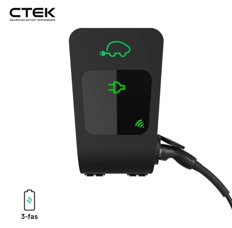 CTEK CHARGESTORM® CONNECTED 2 laddbox, enkelt uttag, 22 kW eller 11 kW