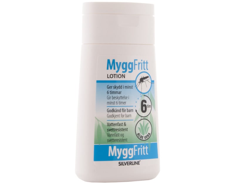 Mygglotion från Silverline som är baserad på växtbaserad citroneukalyptusolja.