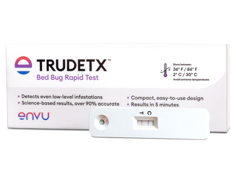 TruDetx® är ett svabbtest som upptäcker förekomst av vägglöss i ett tidigt stadium. Med metoden upptäcks rester av vägglöss i upp till 90 dagar. - 2